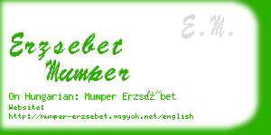 erzsebet mumper business card